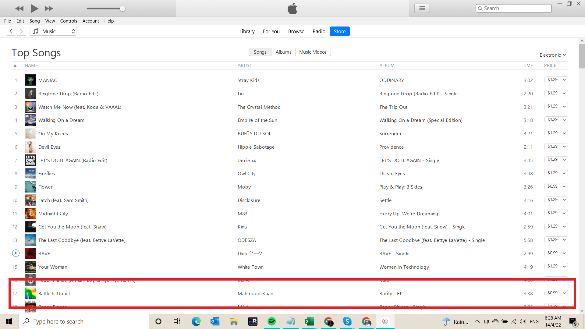 battle is uphill number 17 usa itunes