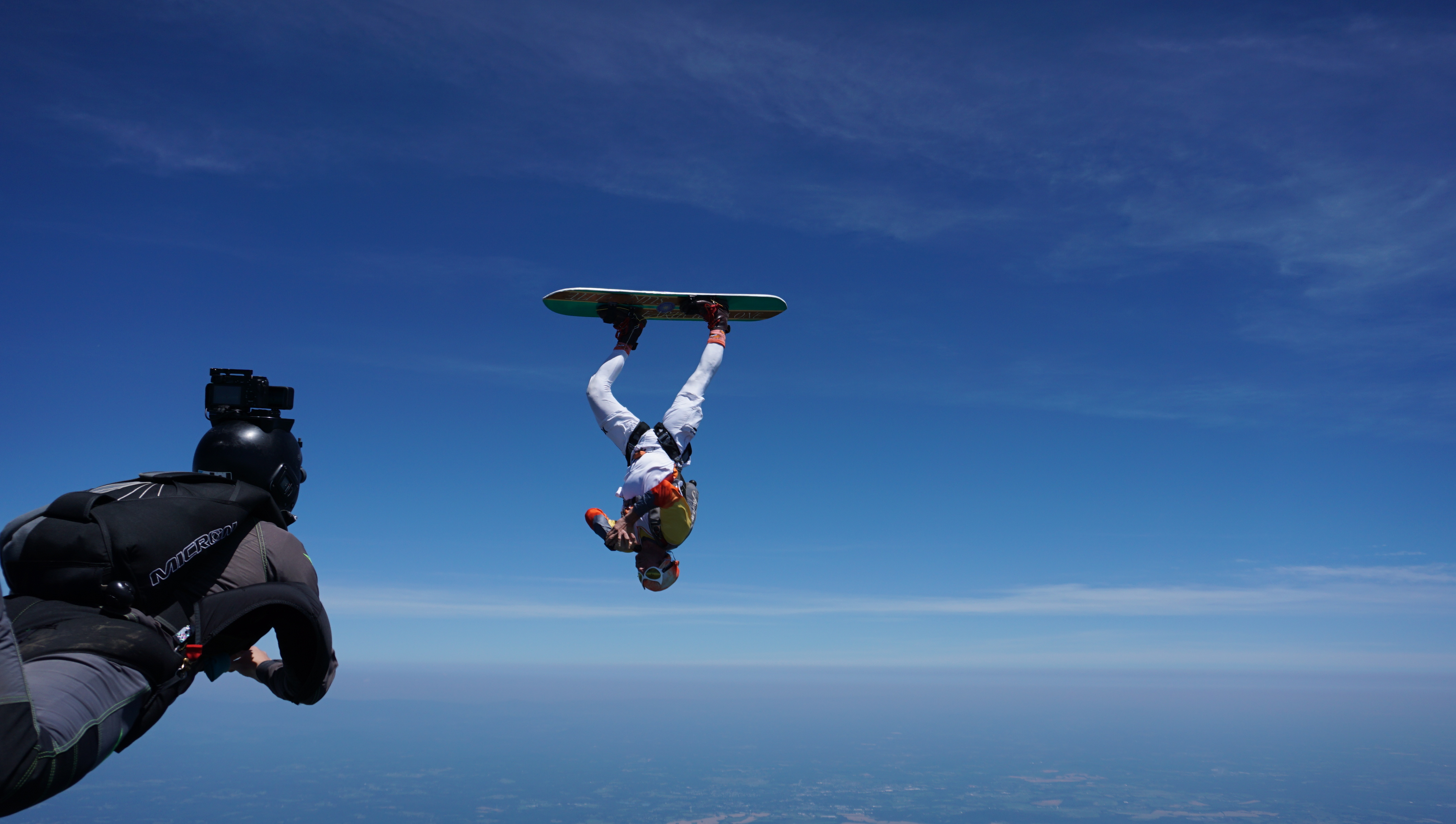 Monica Noncheva is one of very few Camera Flyers for Skysurfing