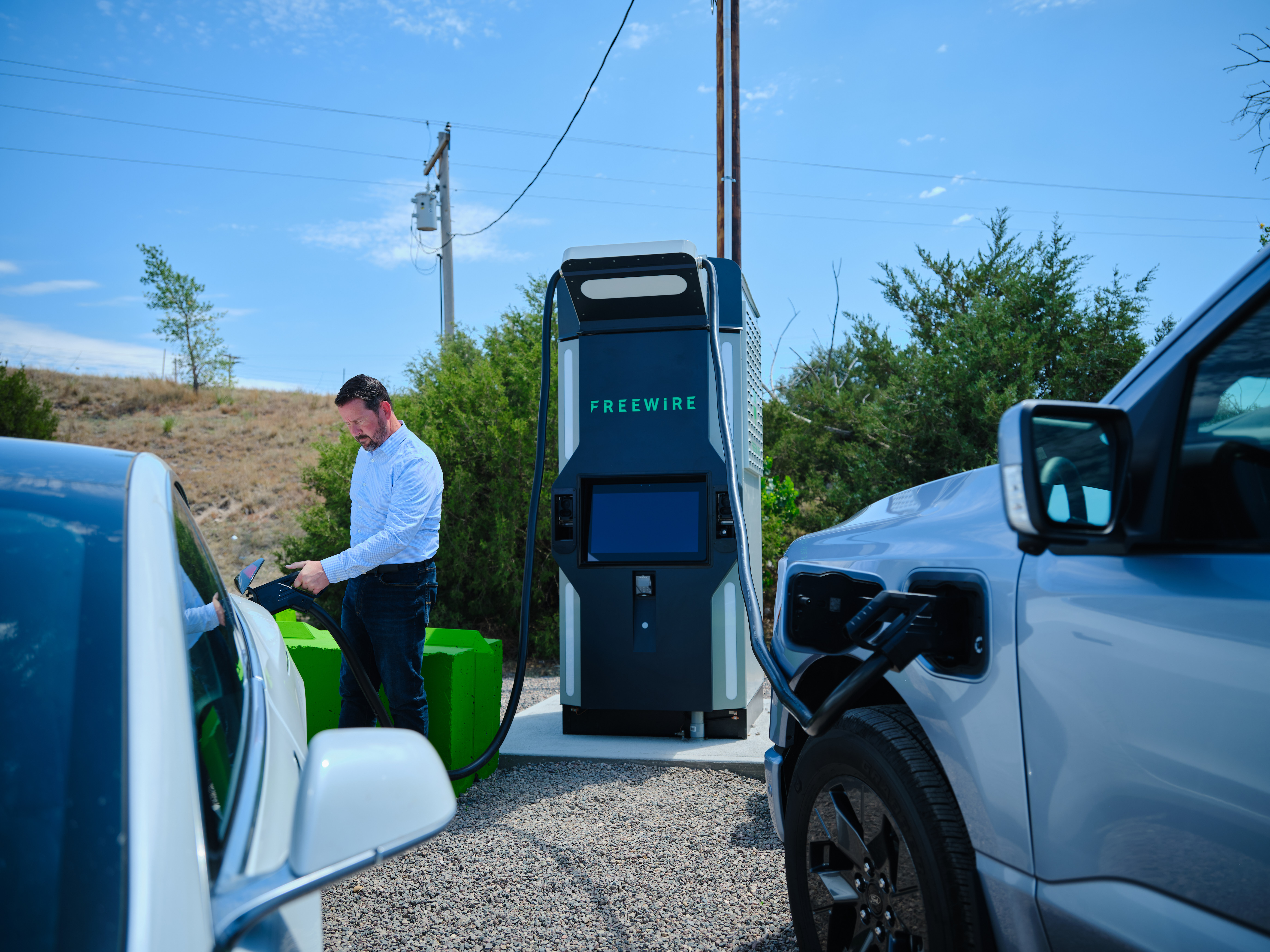 EV truck charging in rural Colorado