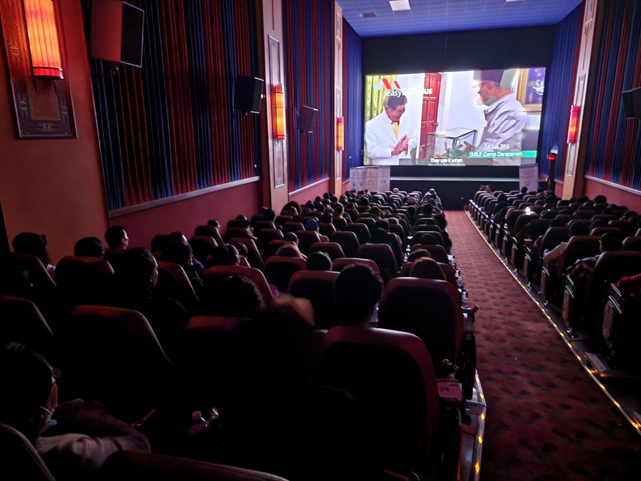 Theater packed with intrigued audience