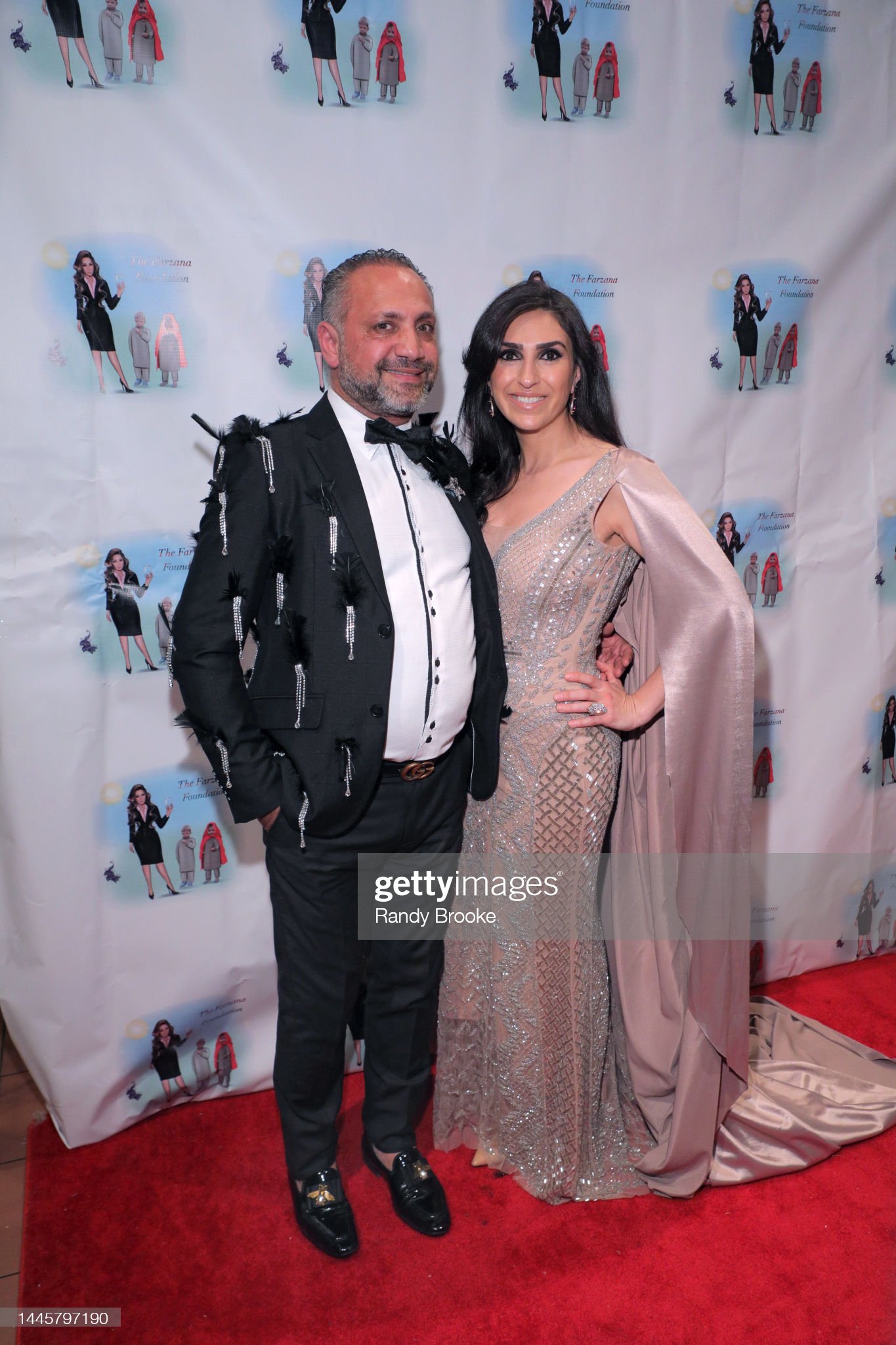 Designer Elie Balleh with his wife Mari Balleh on the Red Carpet