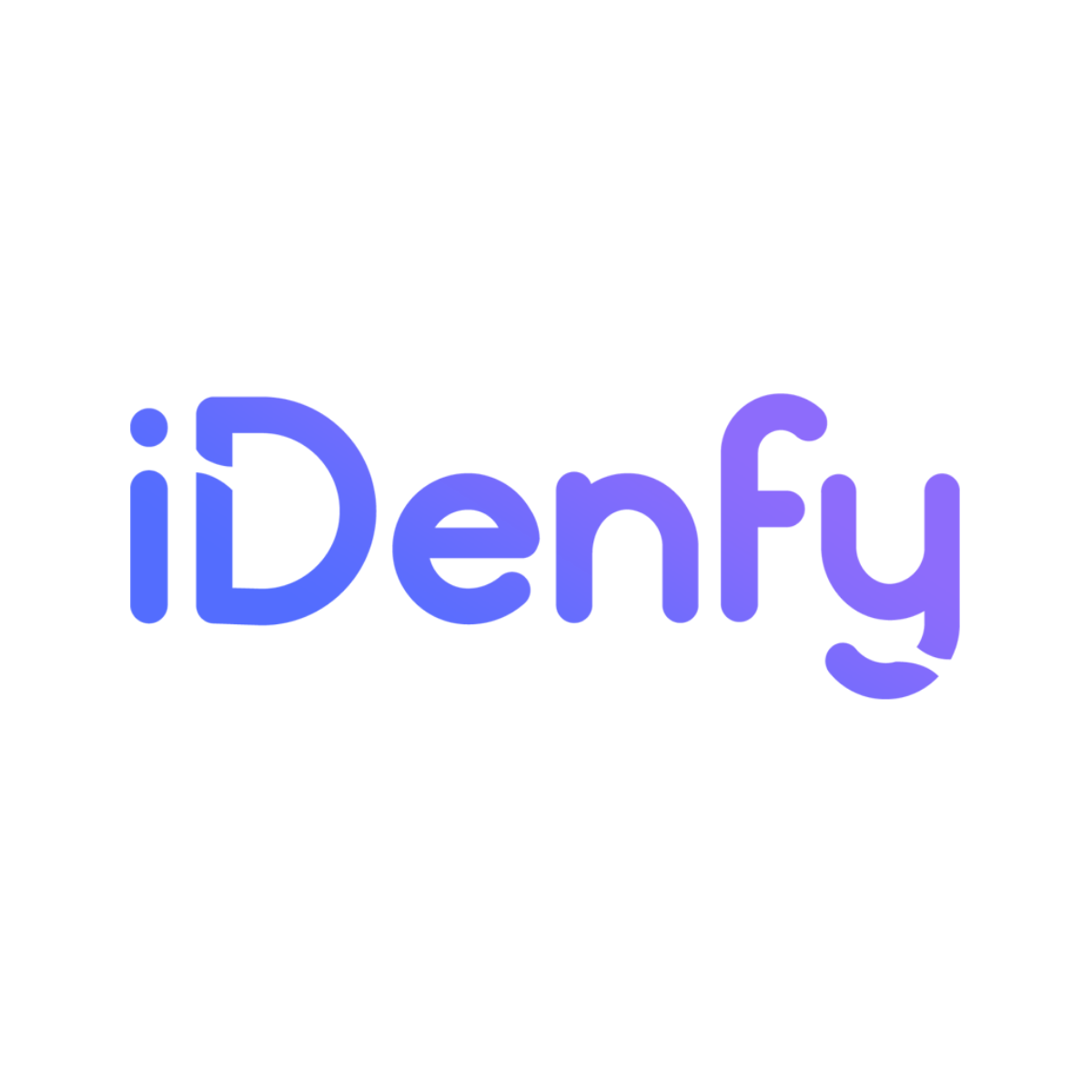 iDenfy logo white background