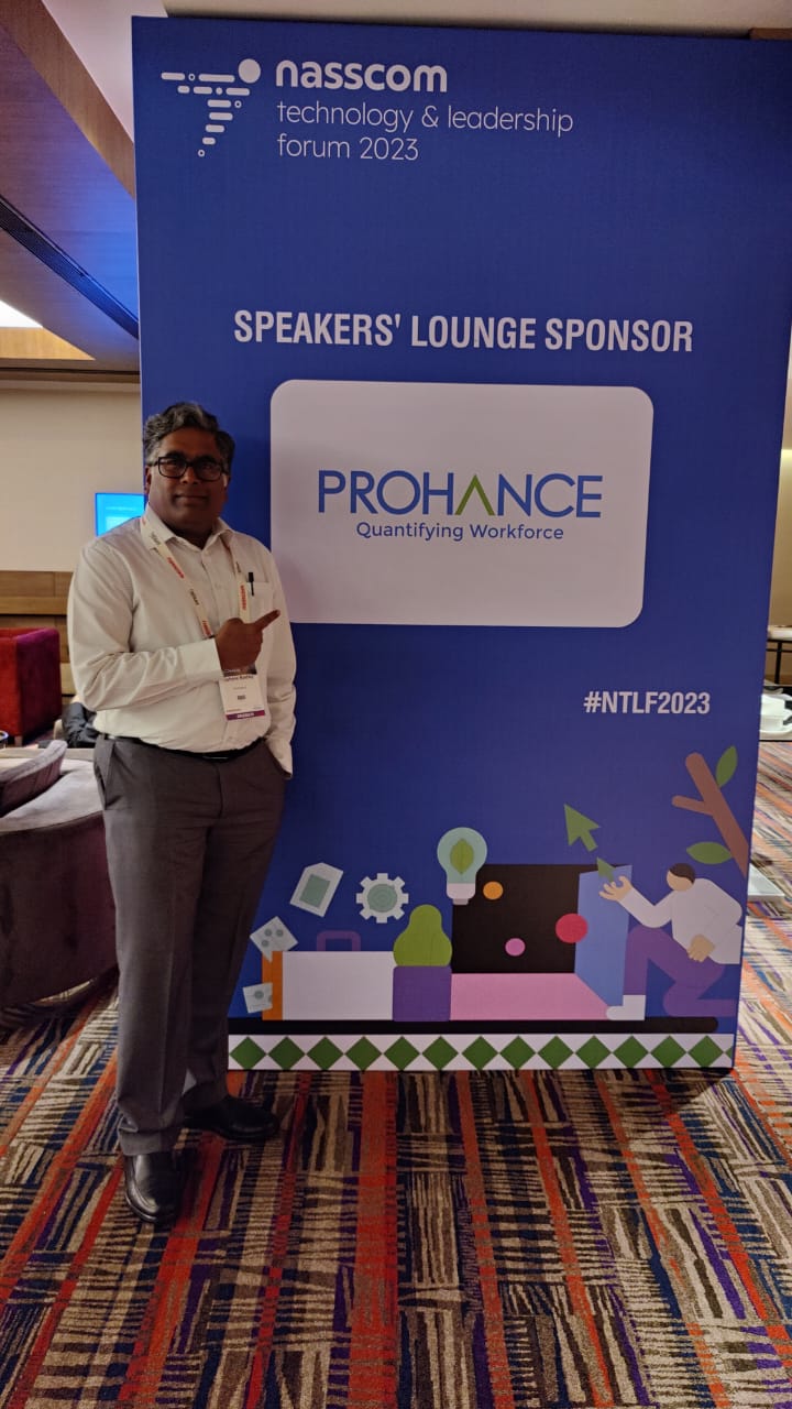 Kishore Reddy CoFounder ProHance at the NASSCOM Technology and Leadership Forum 2023
