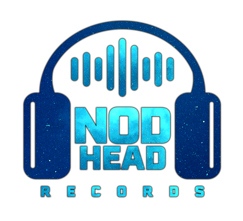 Nod Head Records Logo Headphones Drop Shadow