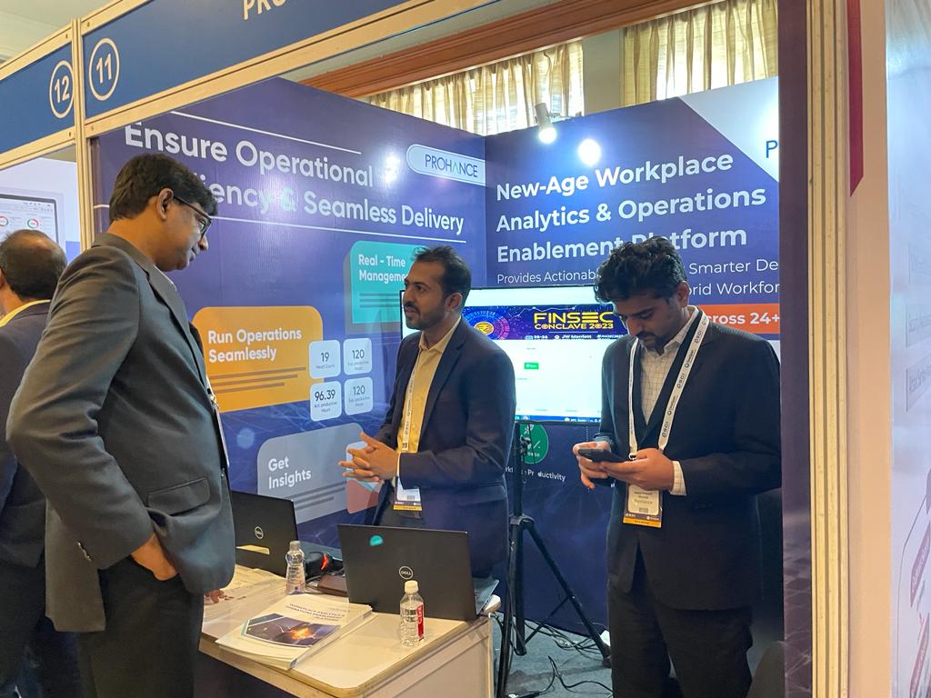 The ProHance team at the DSCI FINSEC FINANCIAL CONCLAVE 2023