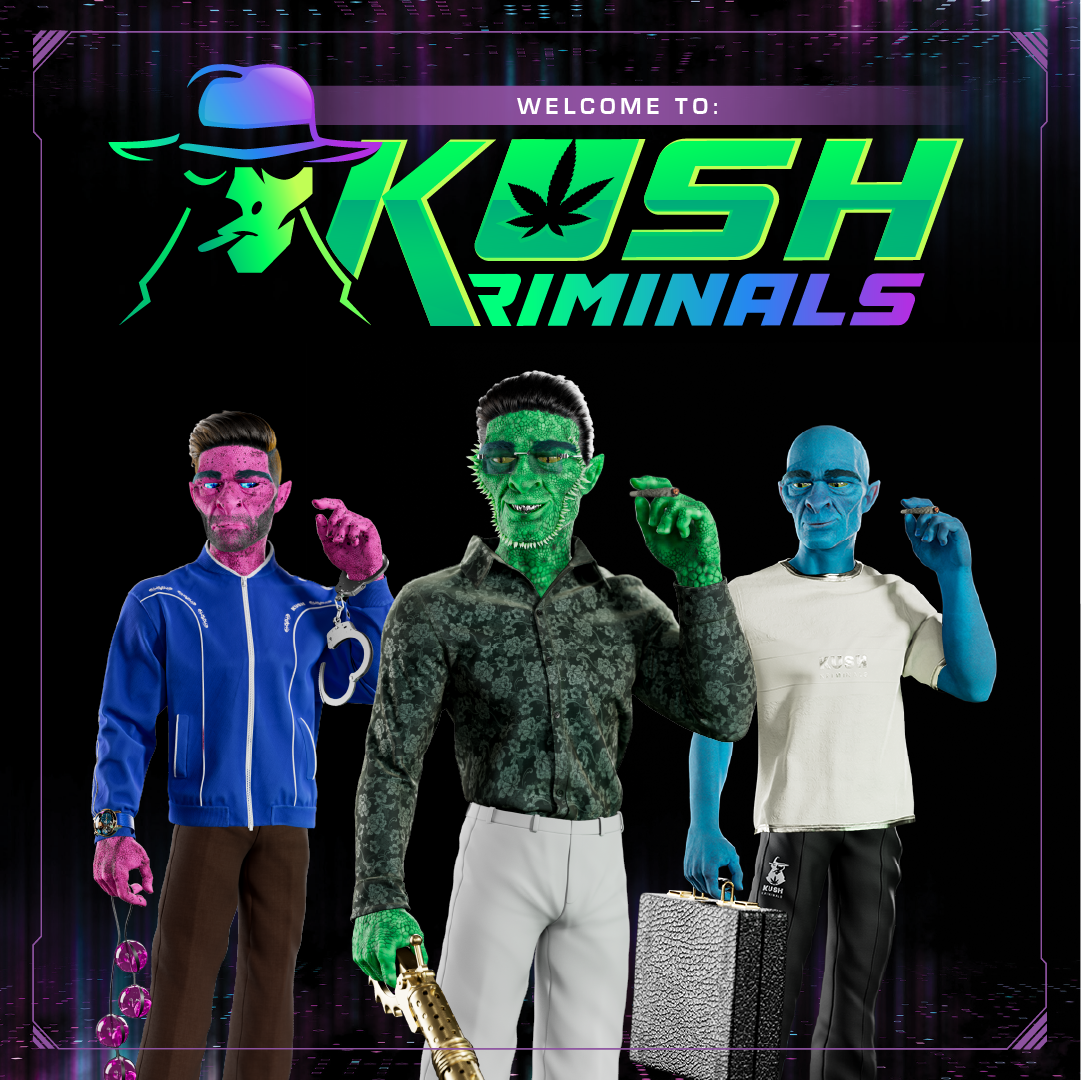 Dive into the immersive universe of Kush Kriminals: where digital art, music, and cannabis culture collide in a groundbreaking fusion.