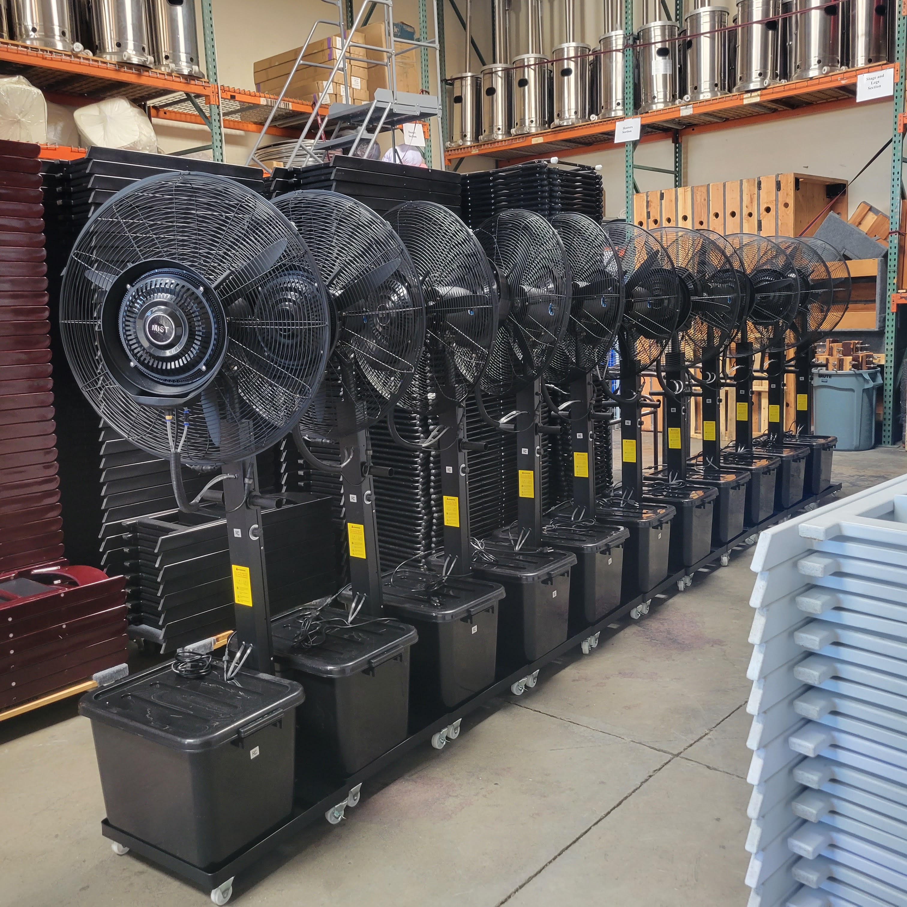 New Tlapazola Party Rentals Warehouse  Mist Fans