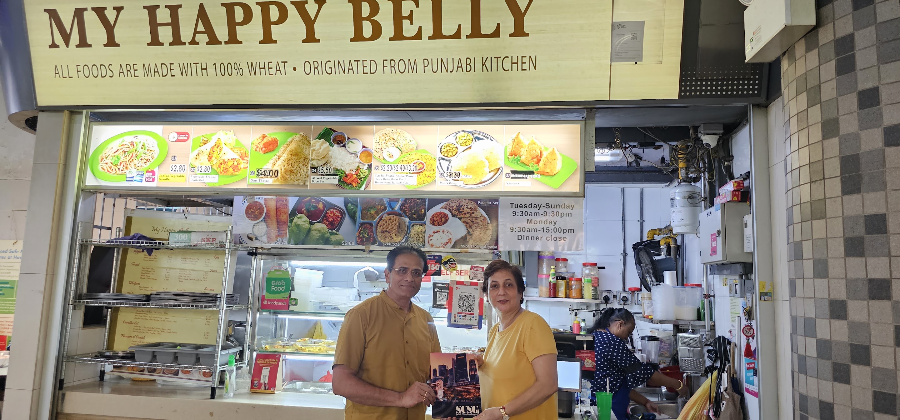 Venkat Kumar of Sattvik Certifications SG with Suman Sharma Owner of My Happy Belly