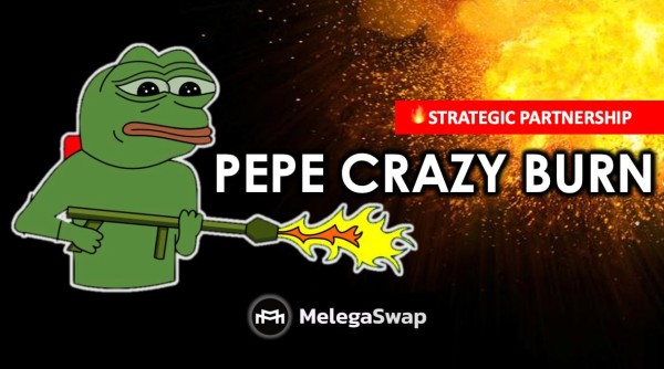 Melega Finance Partners with PEPE Crazy Burn for Fair Launch on Gempad