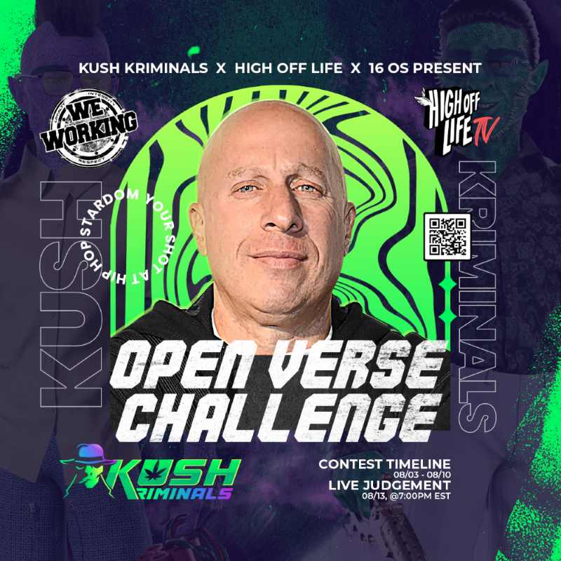 Kush Kriminals, High Off Life, and 16 OS present the Open Verse Challenge. Remix the Kush Kriminals theme song, dive into our universe, and stand a chance to win big. The stage is set, the mic is waiting. Are you ready to rise to the challenge?
