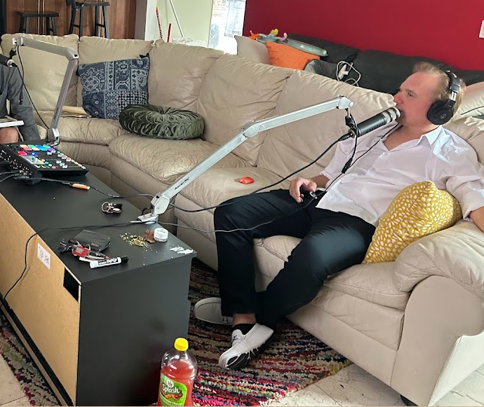 Joe Sko on his podcast before he donated everything he owned to become homeless