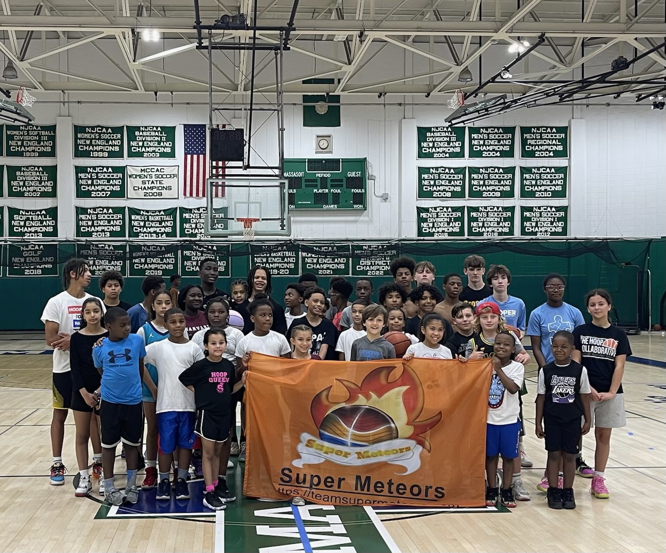 Super Meteors Hosts Successful Basketball Camp in Taunton, MA to Support Non-Profit Organization