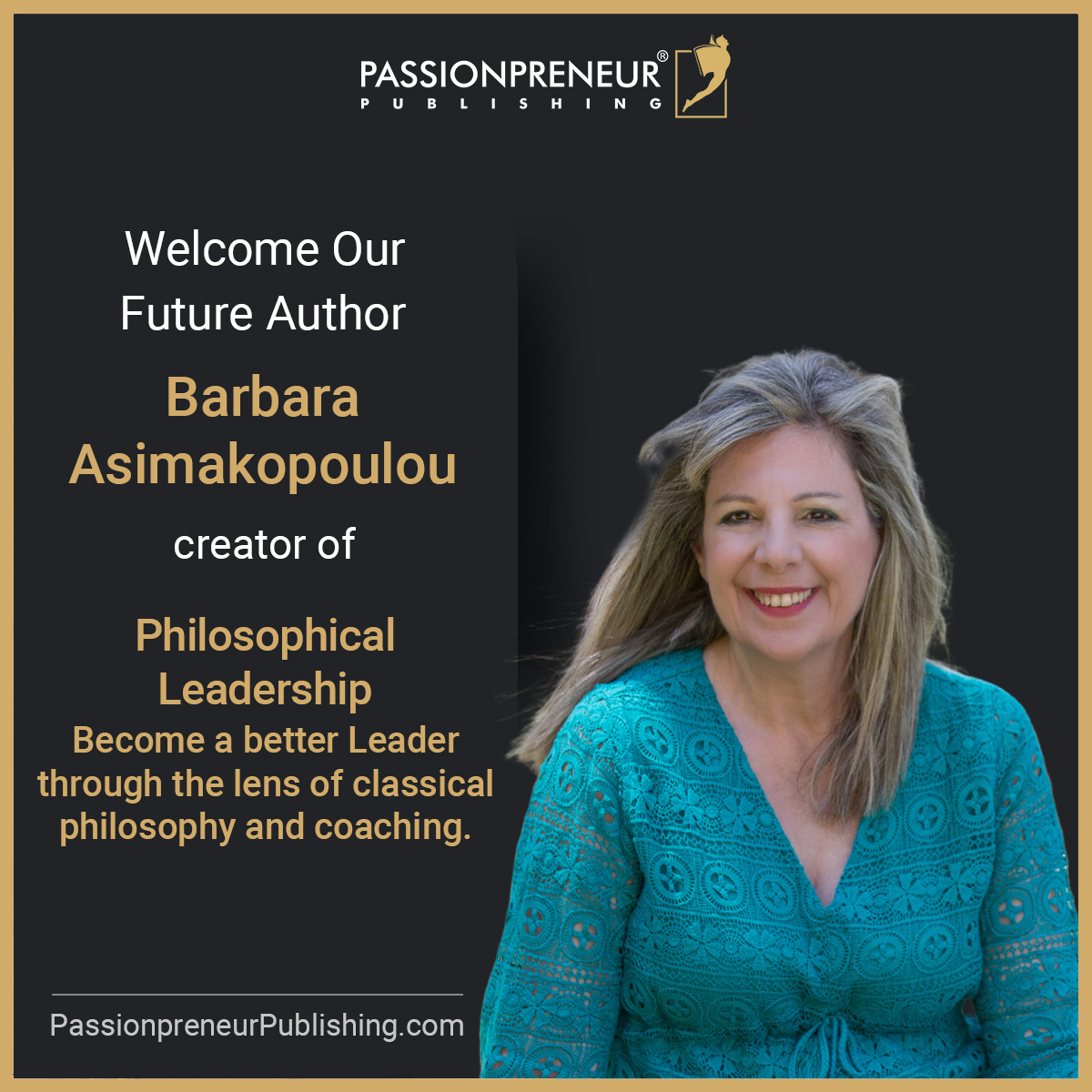 Welcome Barbara Asimakopoulou author of Philosophical Leadership