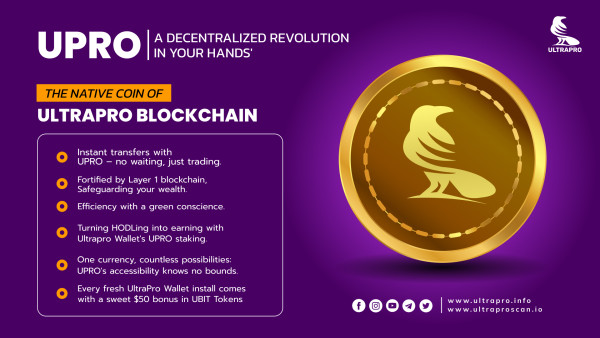 Ultrapro Blockchain Unveils Ultrapro (UPRO) Coin: Revolutionizing the Future of Finance