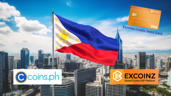 Coins.ph, a Philippine cryptocurrency exchange, partners with global P2P platform Excoinz to provide USDT purchase and debit card services