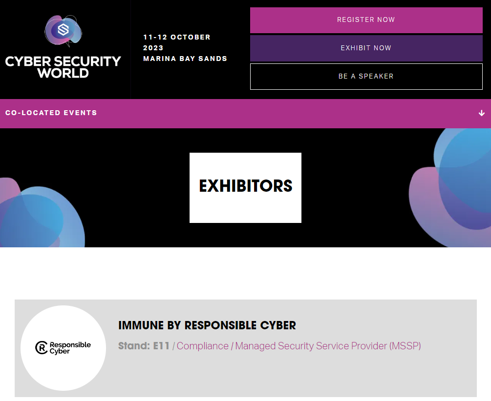 Cyber Security World Asia 2023