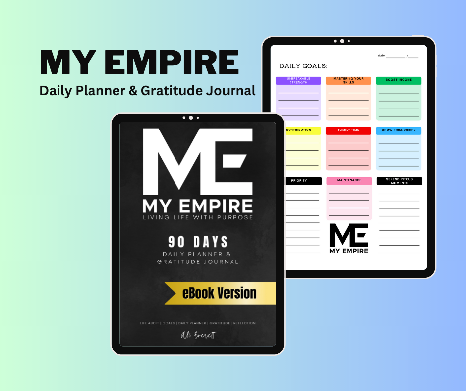 My Empire A Daily Planner and Gratitude Journal That Empowers You to Conquer Your Goals and Cultivat