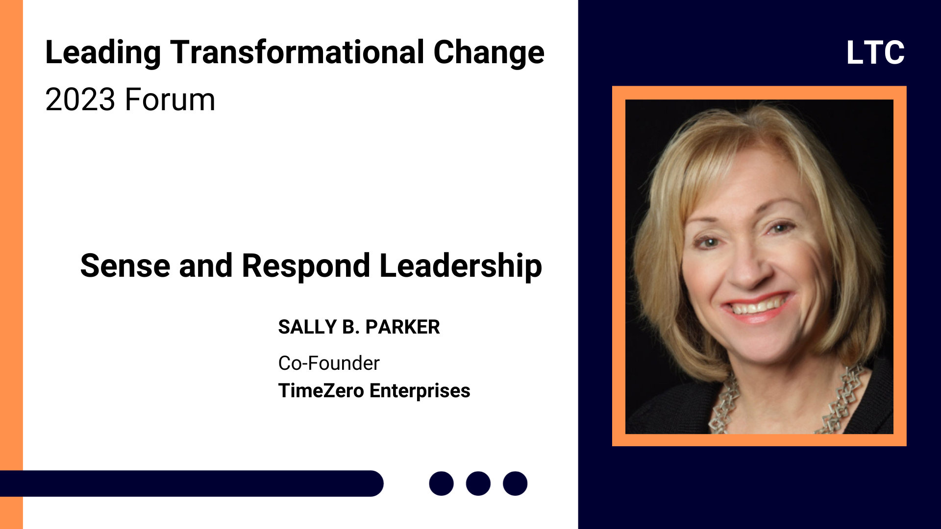 Sally B. Parker at the 2023 LTC Forum