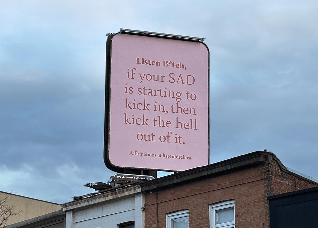 Dundas St West and Mavety St: If your SAD is starting to kick in then kick the hell out of it.
