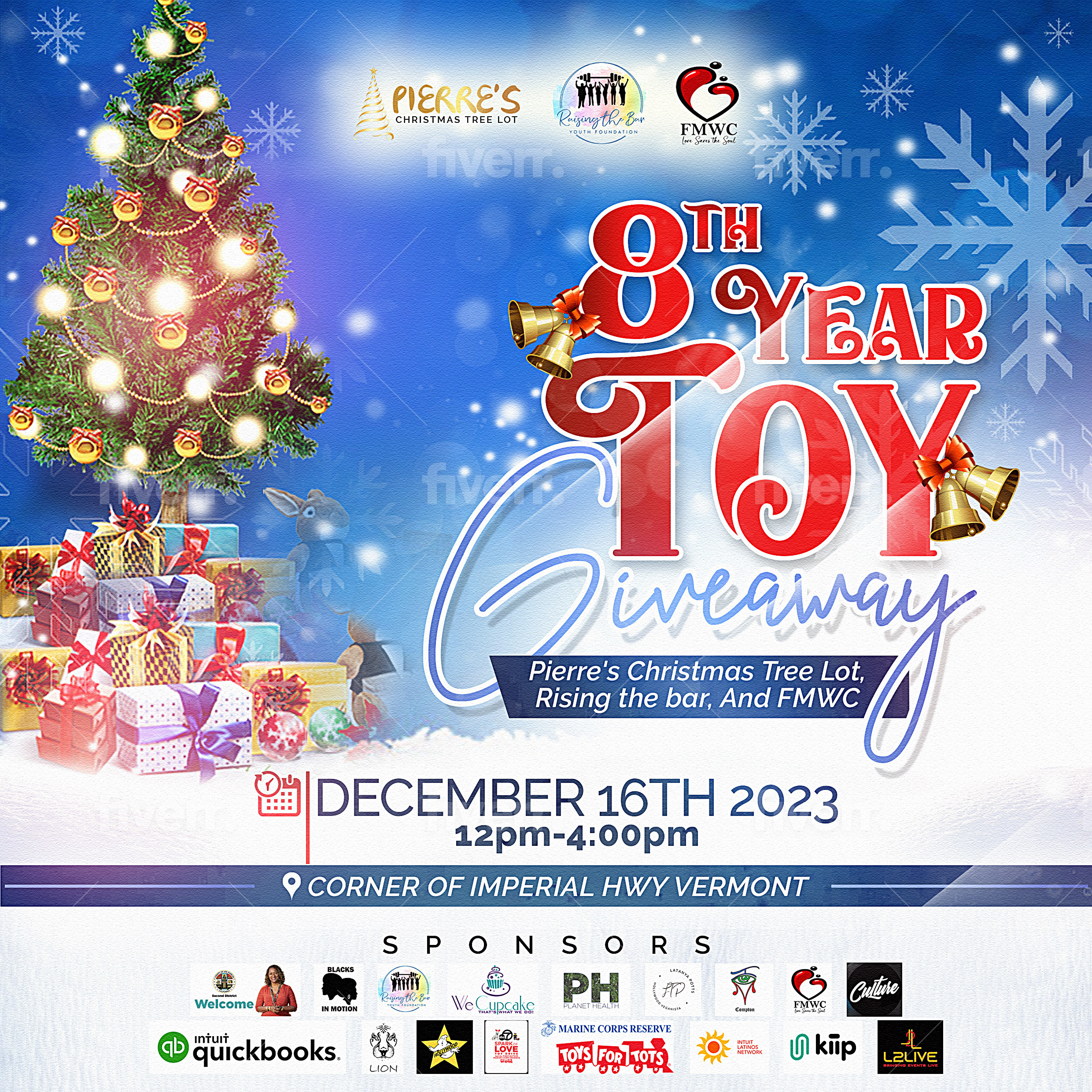 8th Year Toy Giveaway Flyer