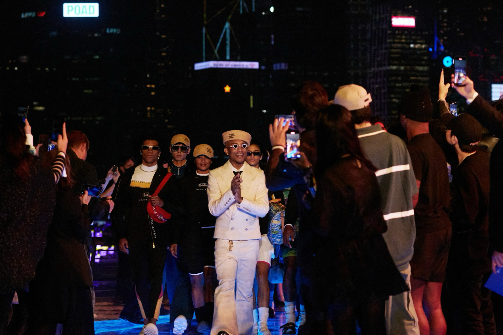Louis Vuitton&#39;s Global First Men&#39;s Pre-Fall 2024 Show at Avenue of Stars in K11 Victoria Dockside, Hong Kong