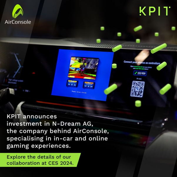 AirConsole and KPIT Technologies will take in-car gaming to the next level