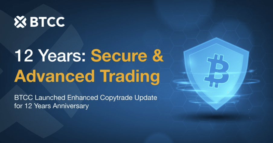 BTCC Celebrates 12 Years with a Cutting-Edge Update to Its Copytrade Function