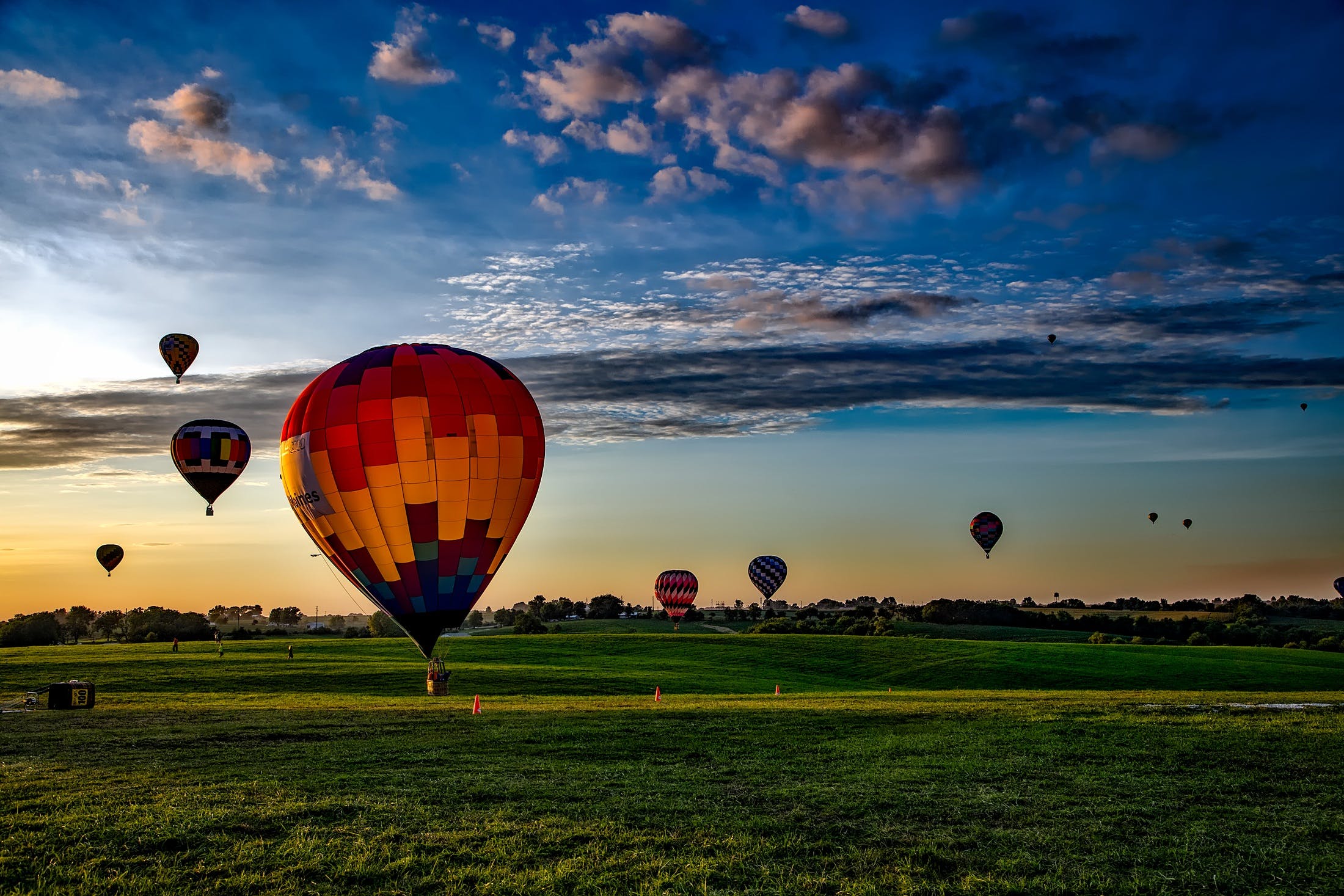 Solo Hot Air Balloon Ride at Dawn