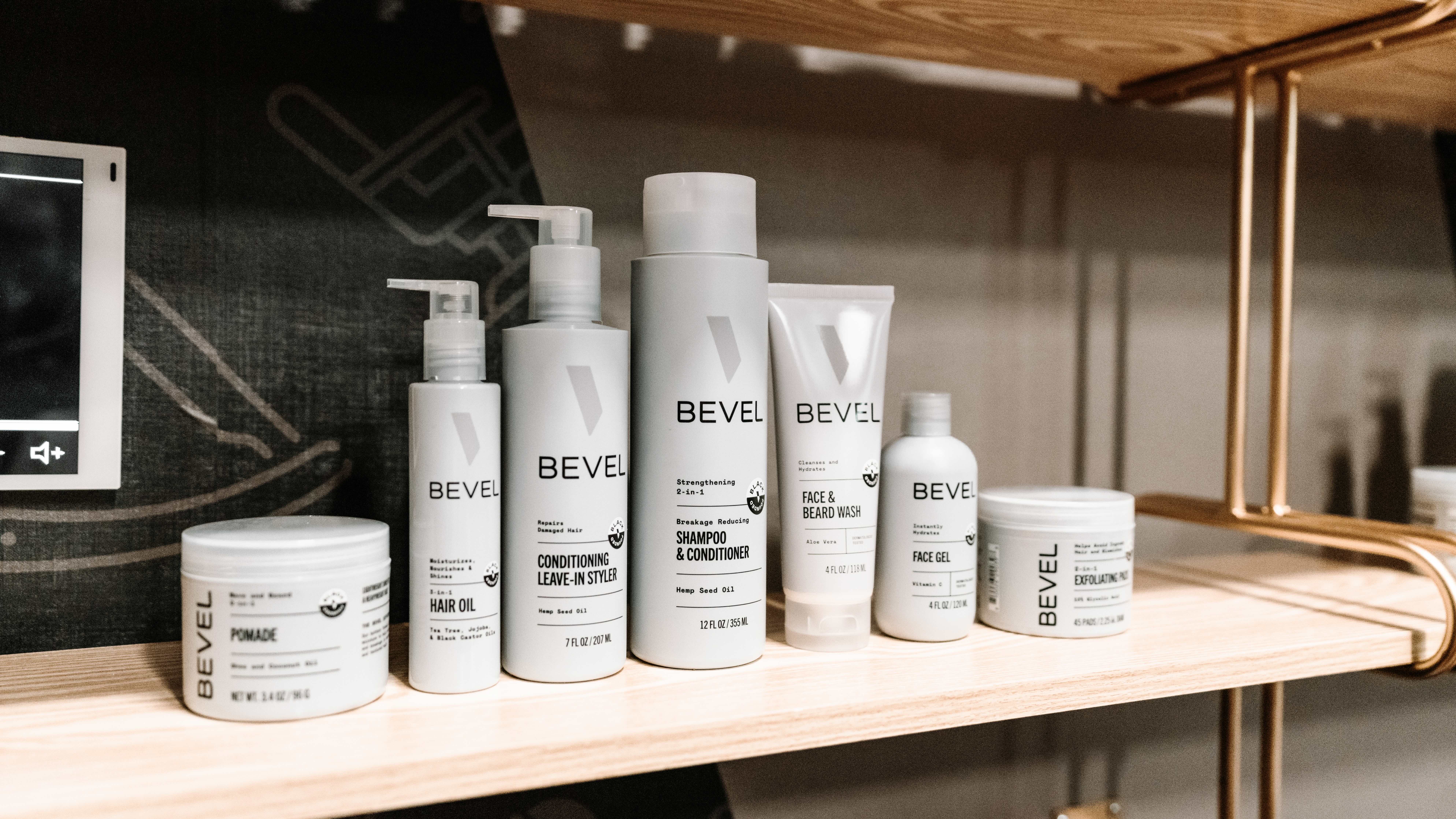 A selection of Bevel&#39;s award-winning head-to-toe grooming products.