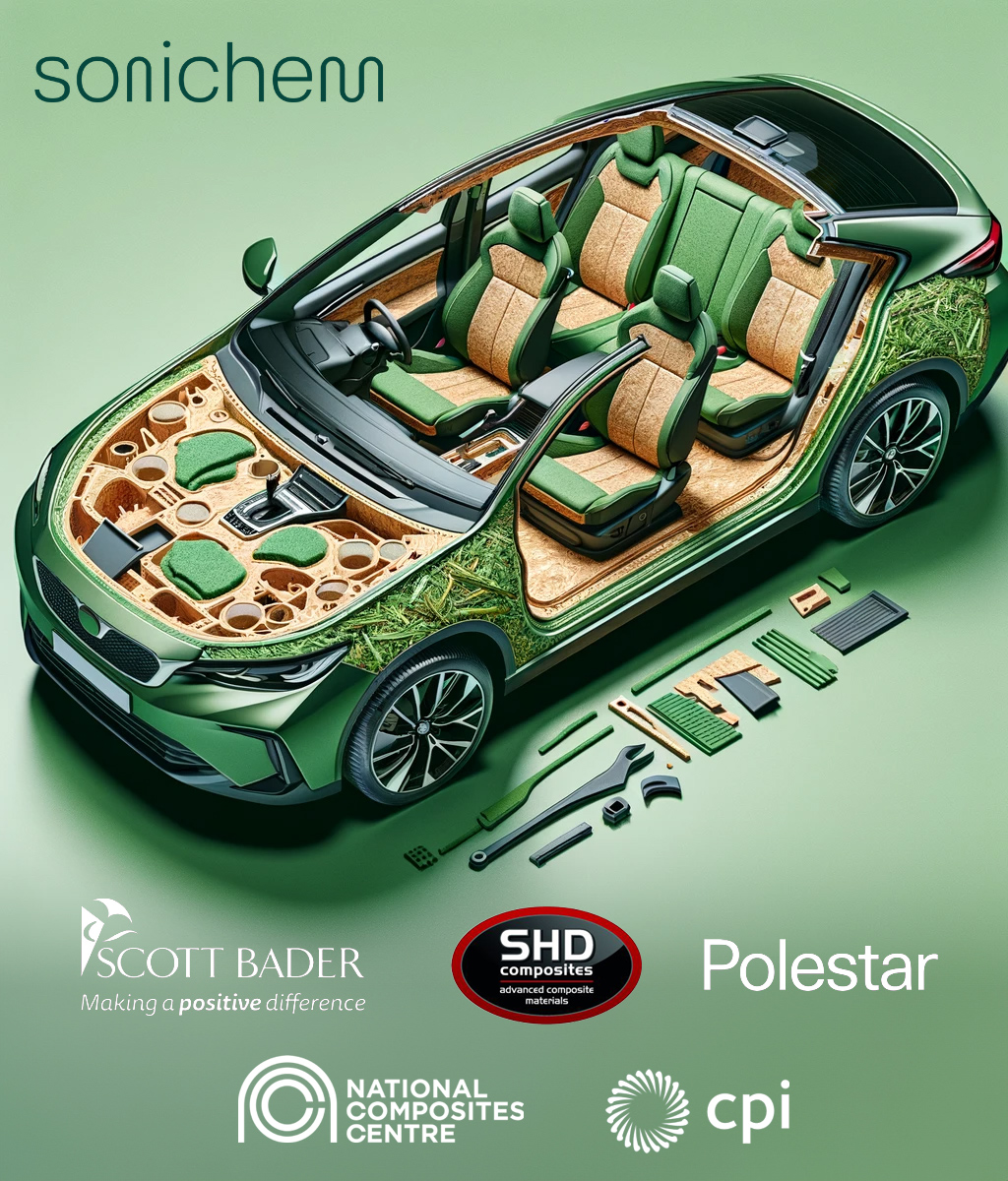 Sonichem is leading a consortium to develop bio-based platform chemicals for the automotive industry.