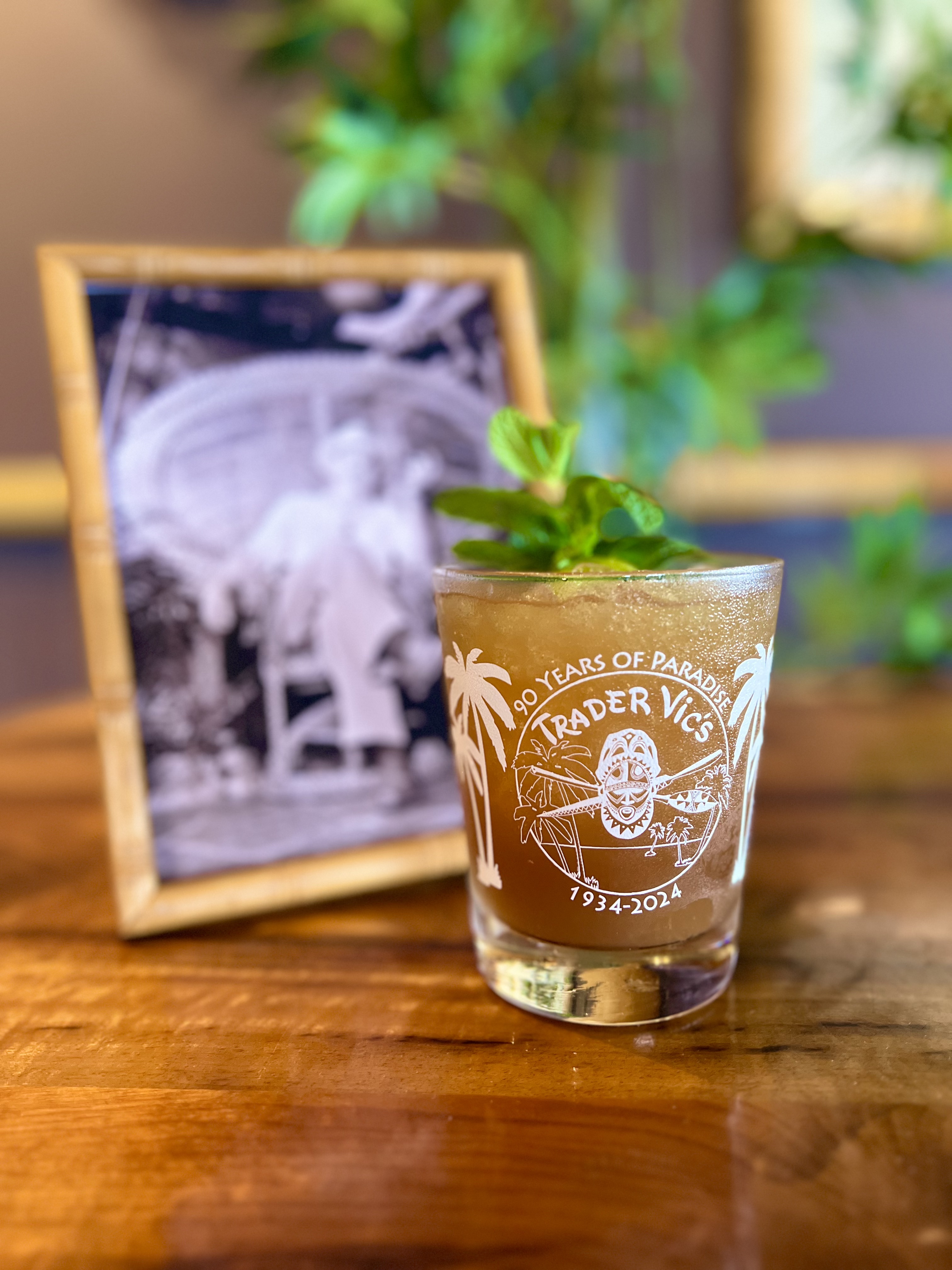 90th Anniversary &#39;Mai Tai&#39; Glass Celebrate the 90th Anniversary of Trader Vic&#39;s in 2024. Toast this momentous event all year with the limited edition Mai Tai Glass. (Photo Courtesy of Trader Vic&#39;s Worldwide)