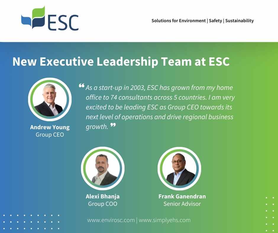 ESC Announces Strategic Restructuring Asian EHS sustainability consultant
