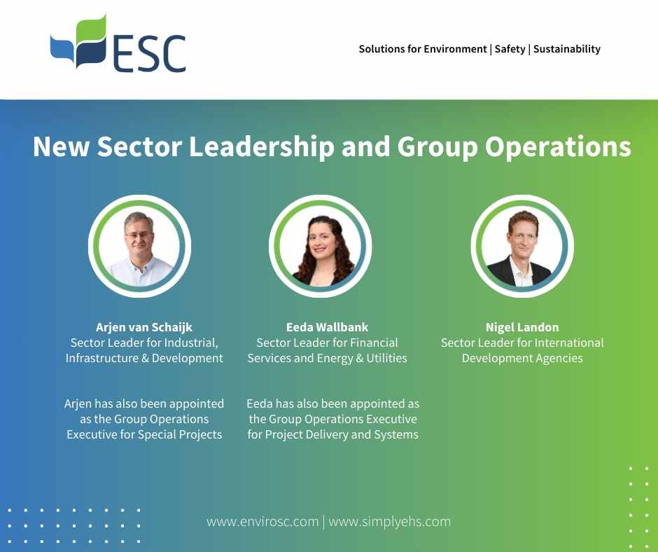 ESC Introduces New Sector Leadership and Group Operations
