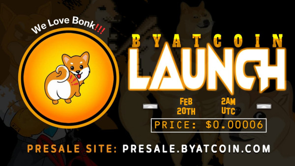 Byat launches its Presale on February 20th with the focus on Innovation and Community