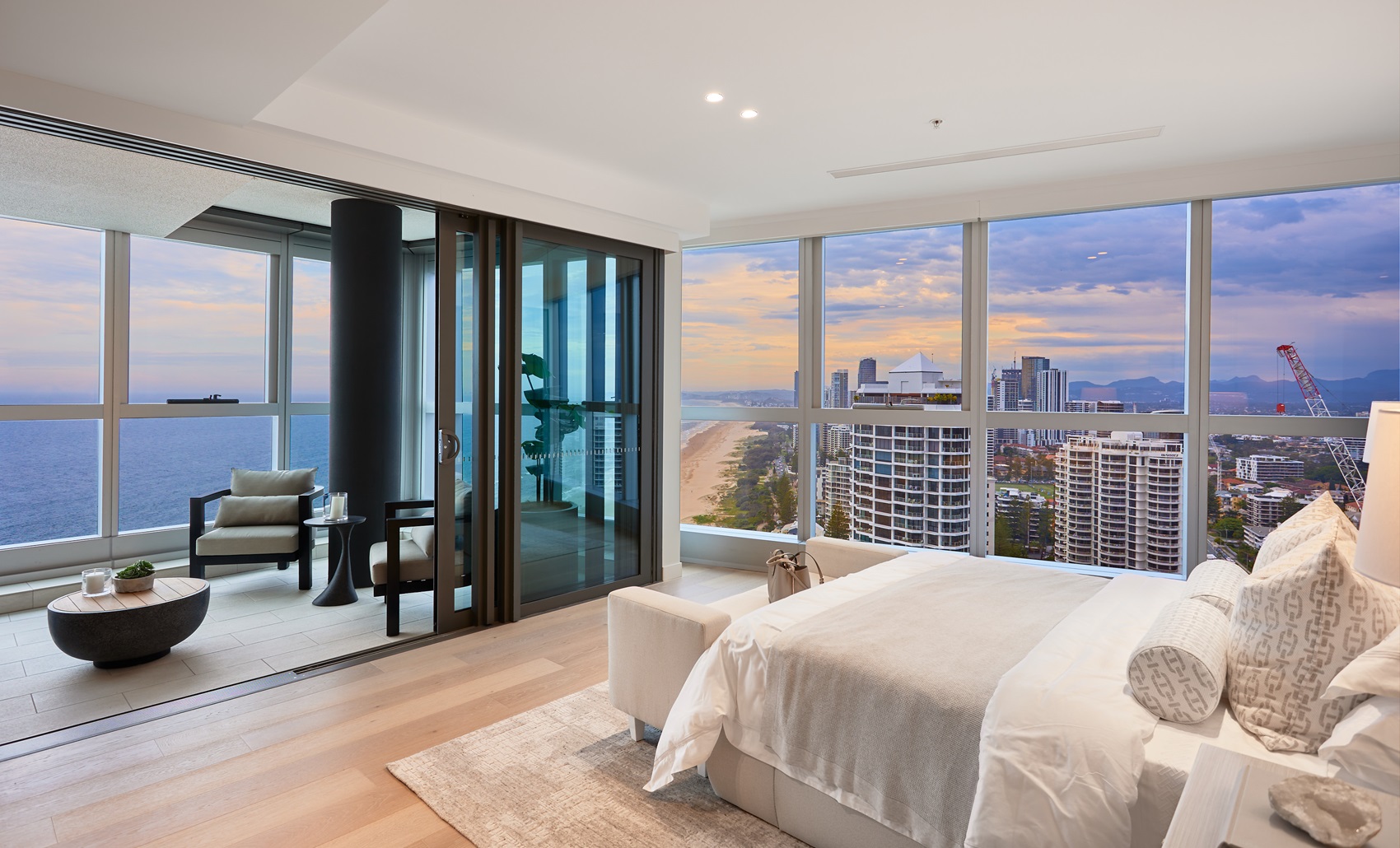 Palatial master bedrooms with breathtaking views at Jewel Private Residences