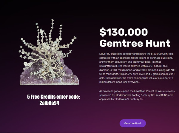 Modern Treasure Hunt: Gemtree Hunt Blends Cryptocurrency and Intellectual Rigor