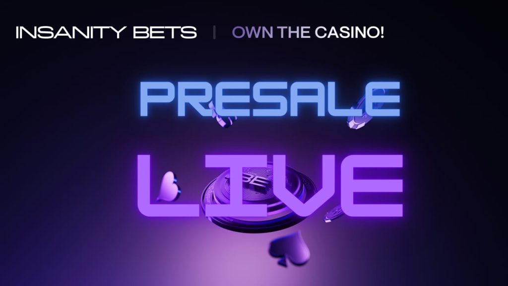 InsanityBets Opens Presale for Innovative CasinoFi and GameFi Project