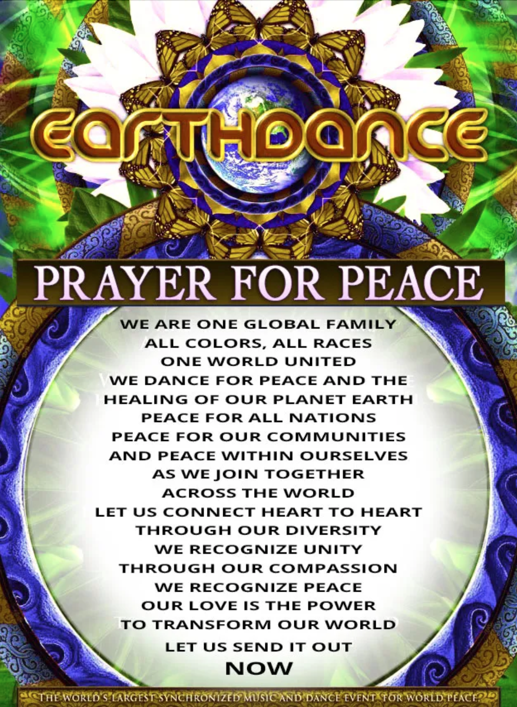 Earthdance prayer for peace