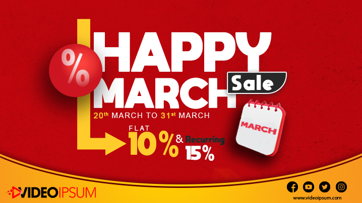 Happy March Sale