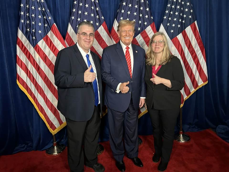 President Trump with Donna and Stan Fitzgerald Rome Georgia 2024