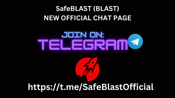 SafeBLAST (BLAST) now has a new Telegram Chat Group Page.