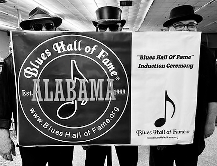 Stevie Hawkins  The Blues Messiahs  Blues Hall of Fame Banner
