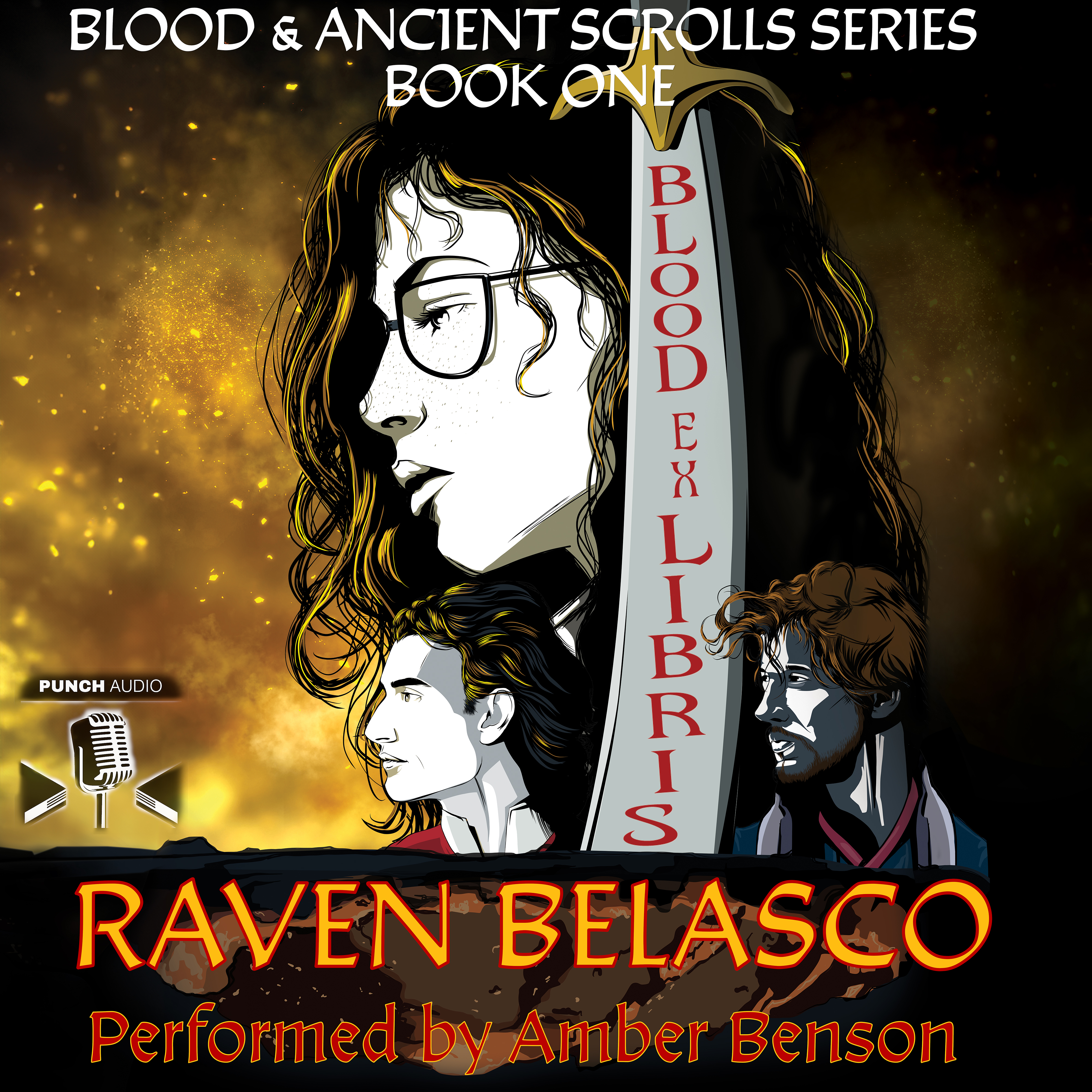 Blood Ex Libris by Raven Belasco narrated by Amber Benson