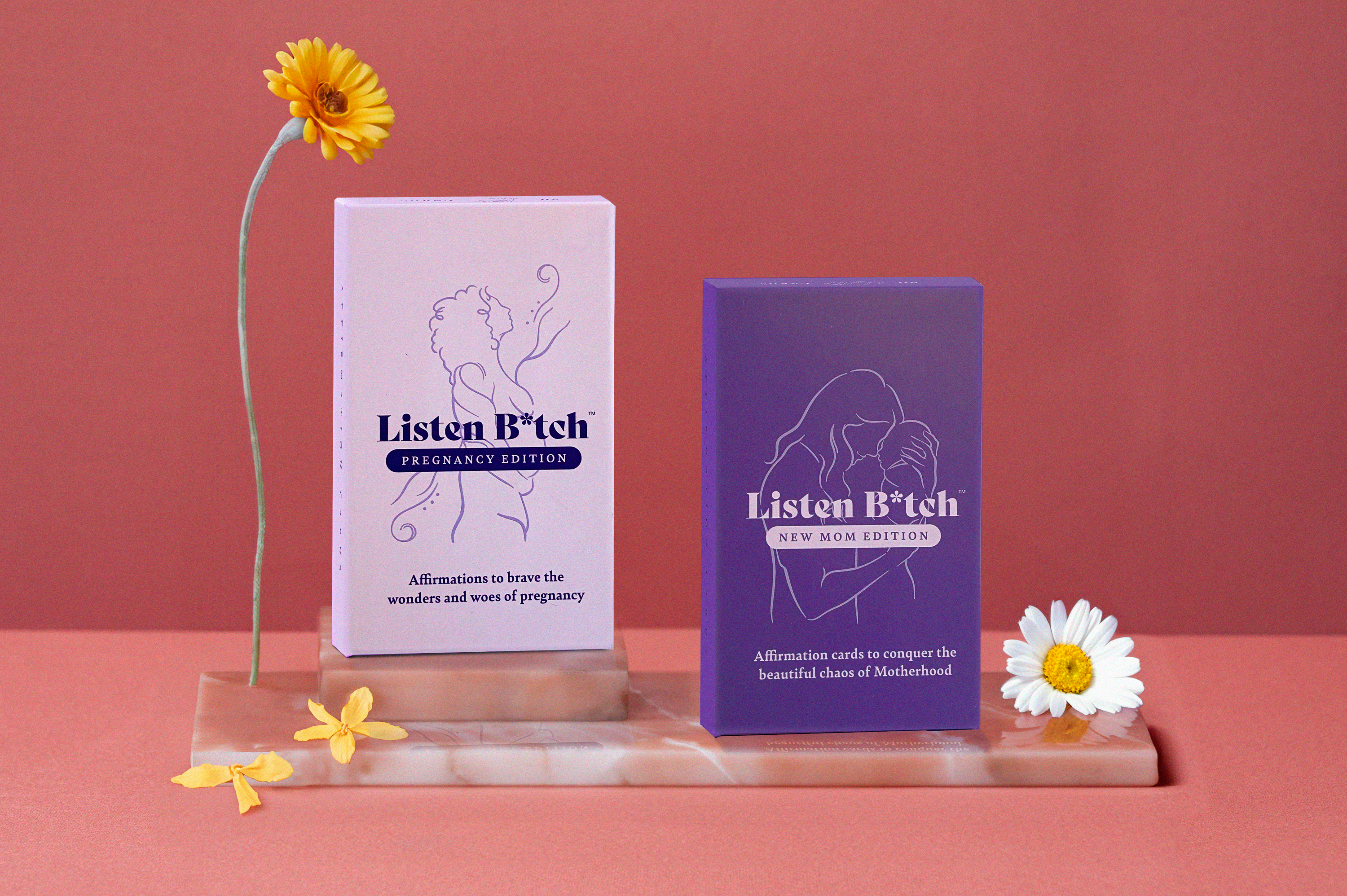 Canadian wellness brand Listen B*tch launched two new affirmation decks to support new moms during this life transition.